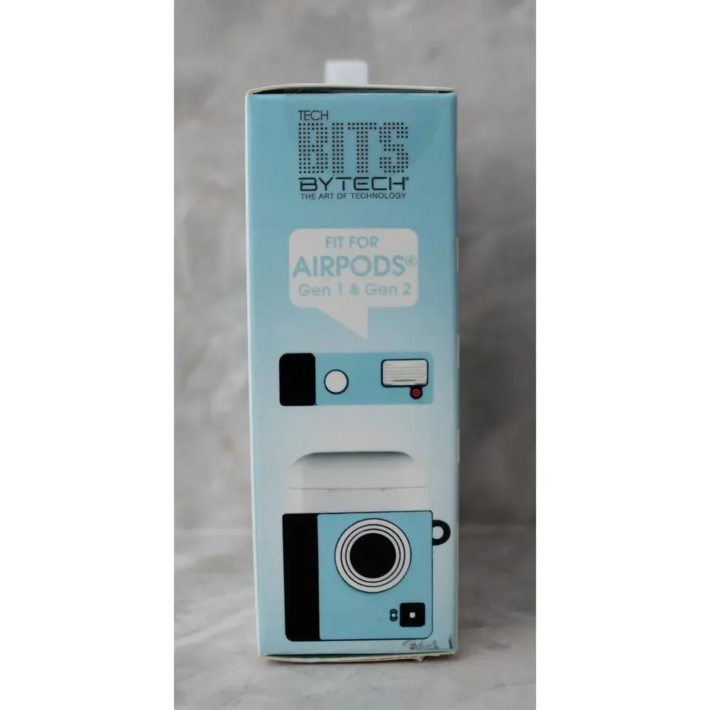 BYTECH Wireless Airpod Case Protector With Keychain Blue NEW